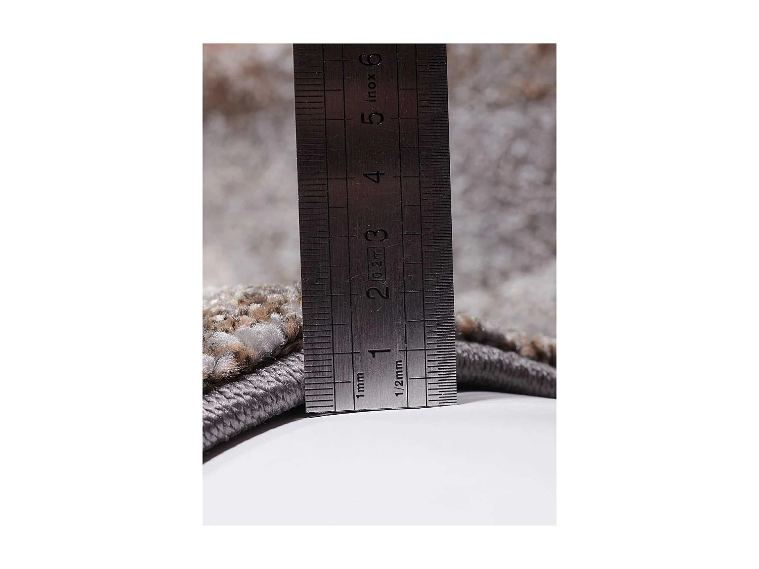 tapis salon 160x230 tissé gris rectangle motif abstrait TERSORE