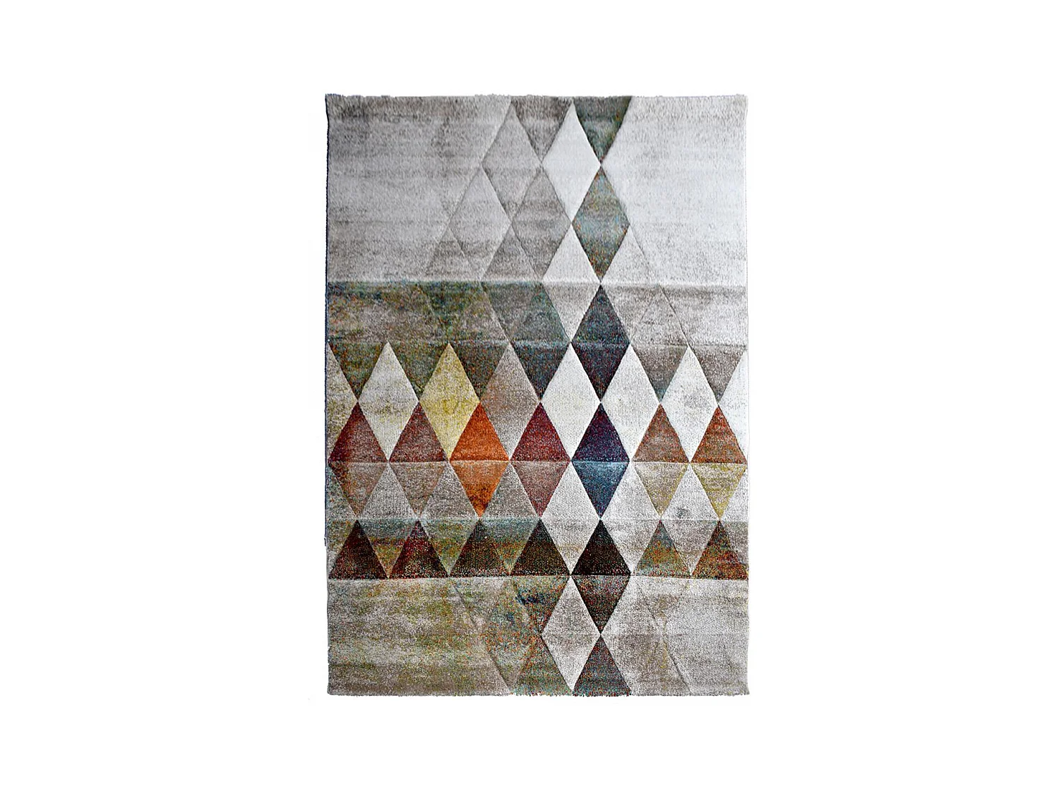 tapis salon 140x200 tissé beige rectangle motif géométrique LYN8 BELO 19