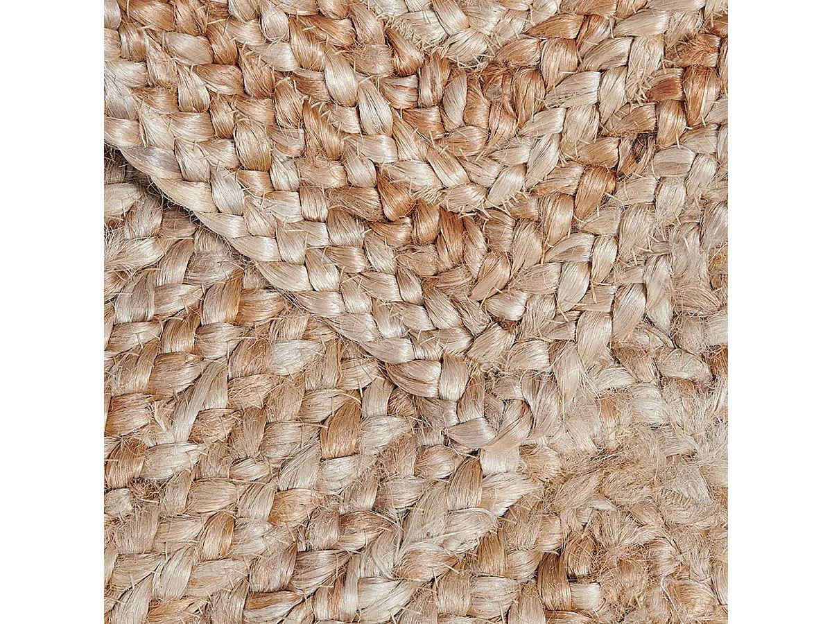 Tapis en jute fait à la main motif uni NATURE