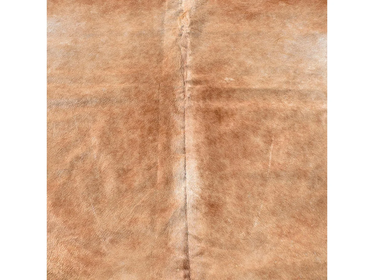 Tapis peau de vache 180x200 kilm fait à la main beige et marron