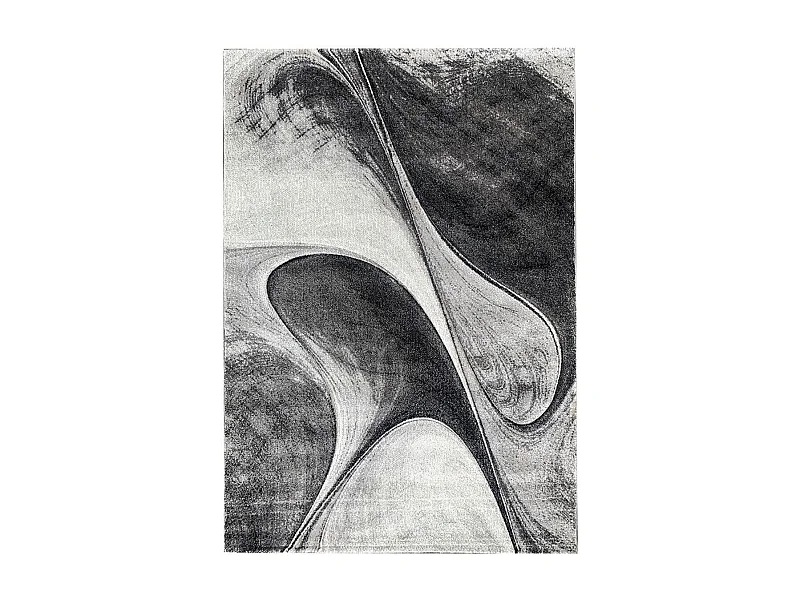 tappeto da ingresso 40x60 tessuto rettangolo grigio disegno geometrico MADILA