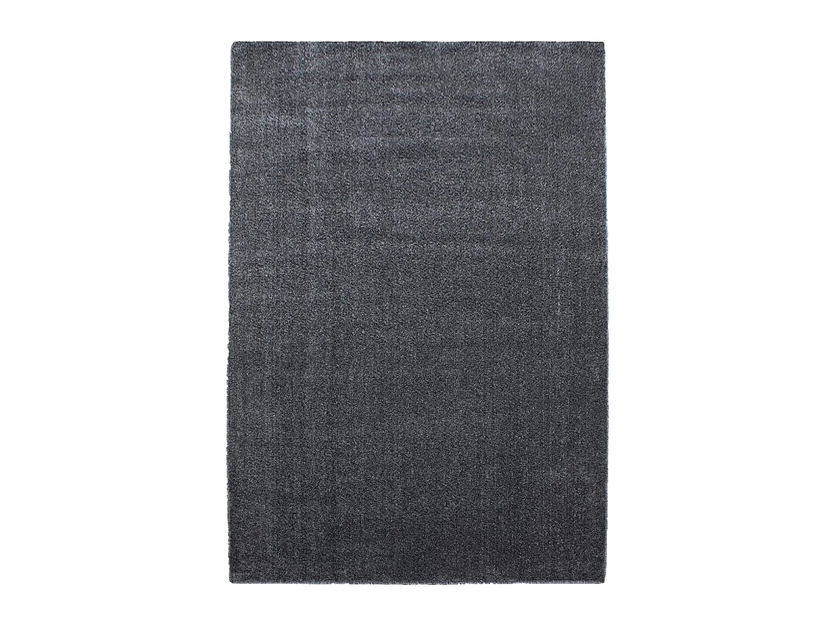 tapis salon 160x230 tissé gris rectangle motif uni SOULA