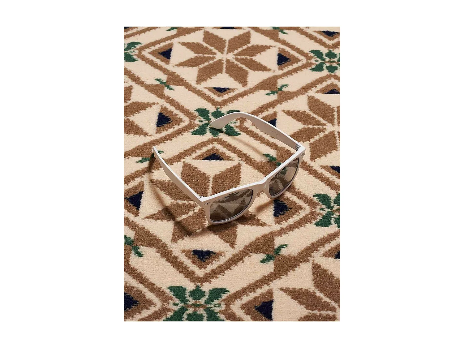 tapis chambre 60x110 tissé bleu rectangle AF2 CARODE