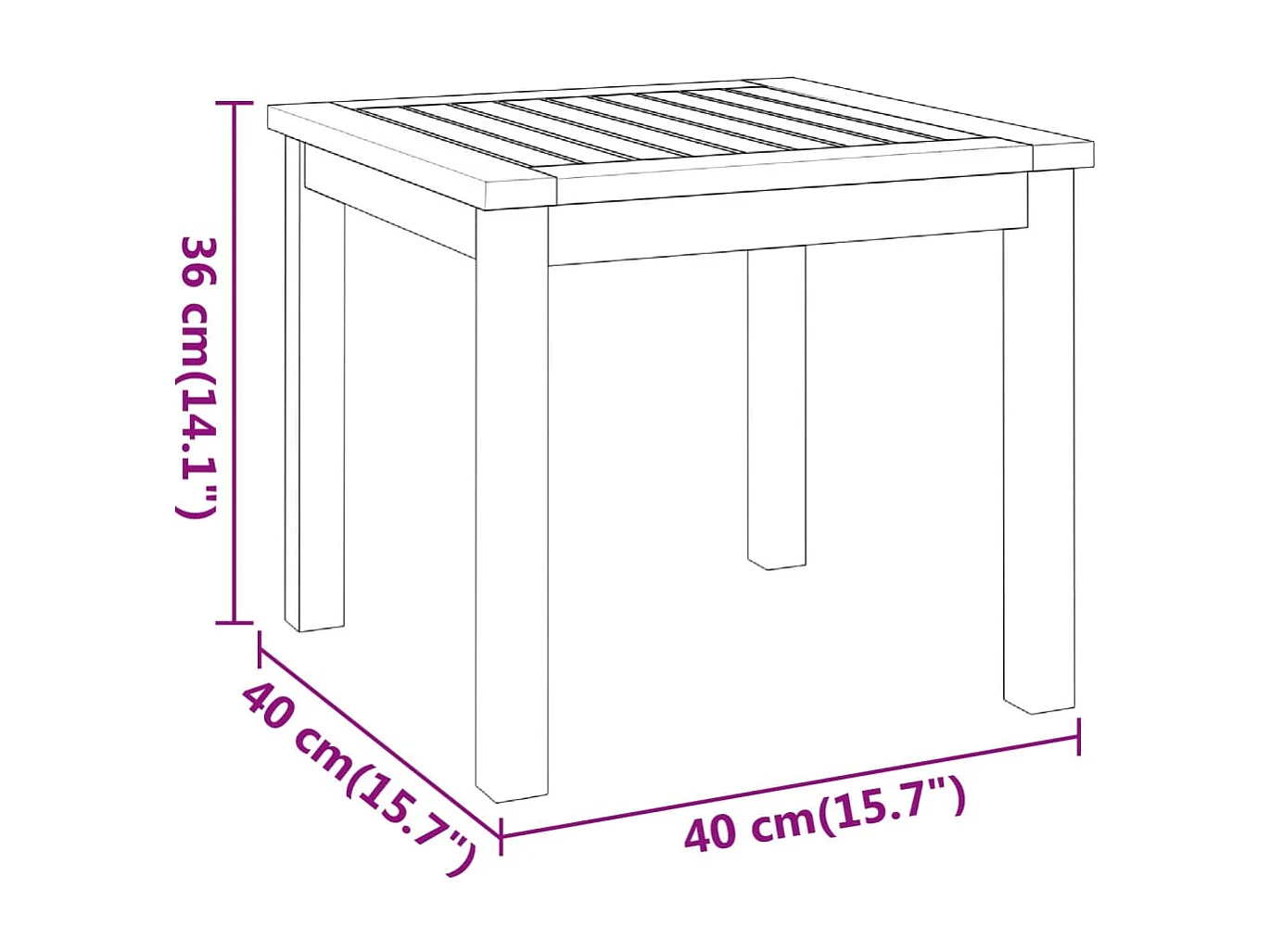 Ensemble de salon de jardin Adirondack 3 pcs bois acacia solide