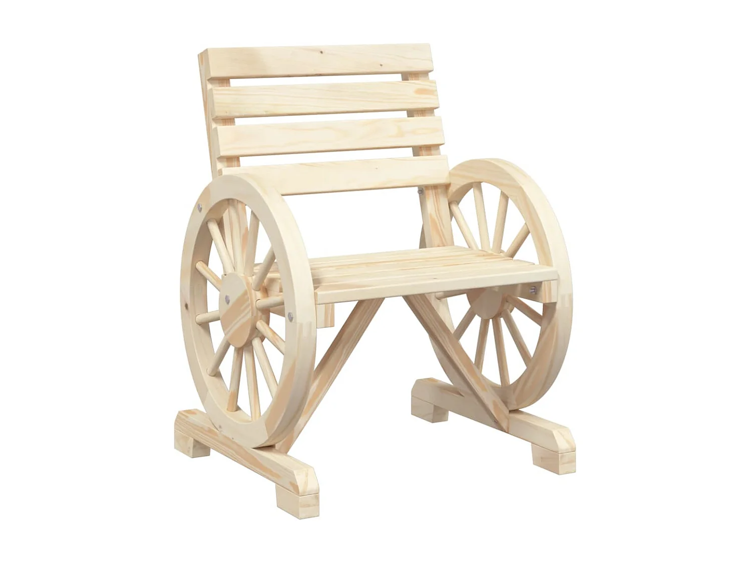 Salon de jardin 4 pcs bois de sapin massif