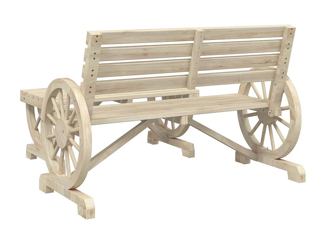 Salon de jardin 4 pcs bois de sapin massif