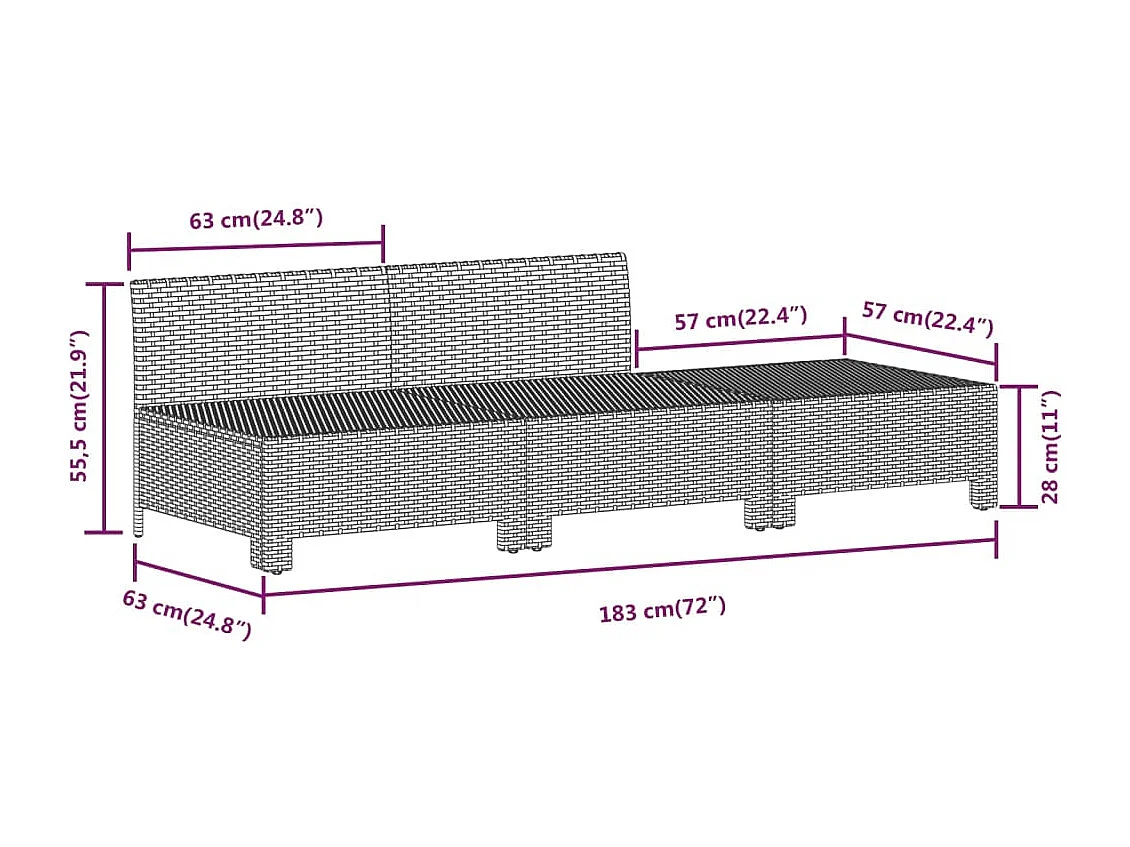 Salon de jardin 3 pcs avec coussins Gris Résine tressée