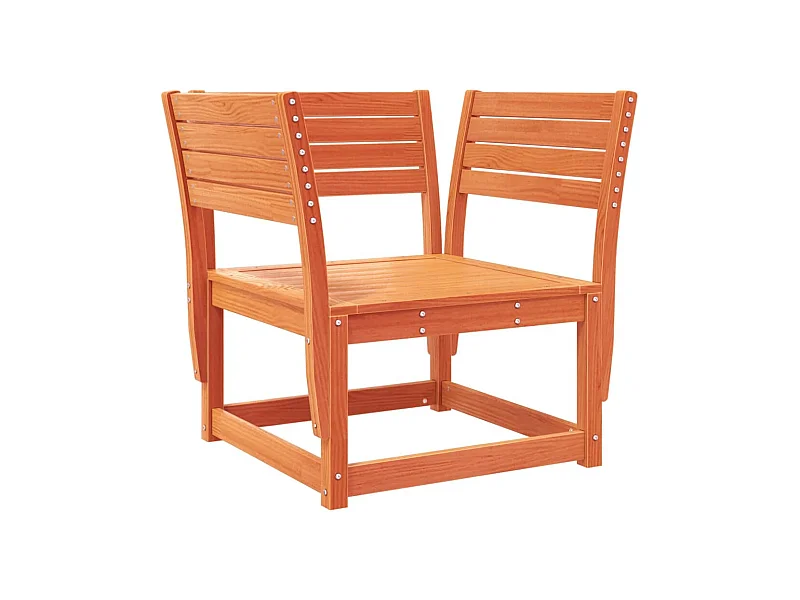 Chaise de jardin marron bois de pin massif