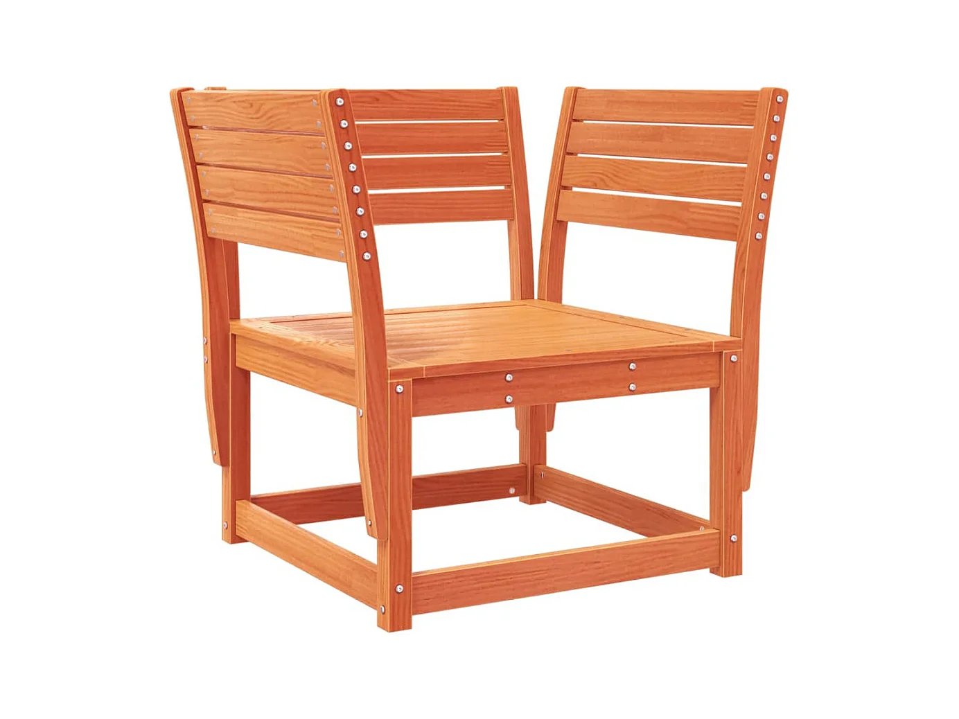 Chaise de jardin marron bois de pin massif