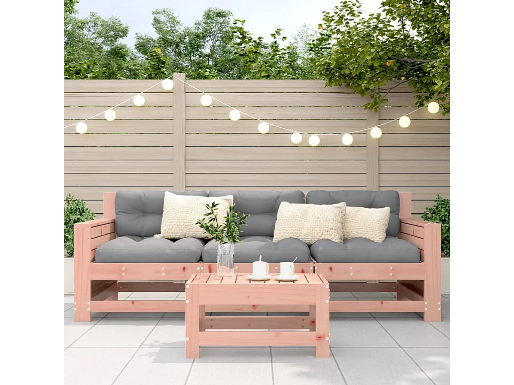 Repose-pied de jardin 62x30x32 bois massif de douglas