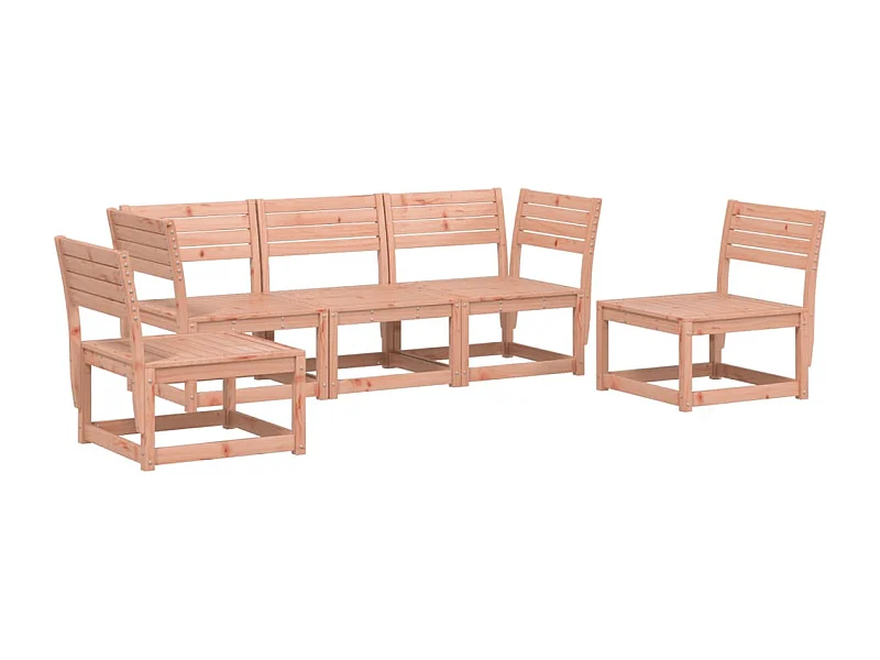 Salon de jardin 5 pcs bois massif de douglas
