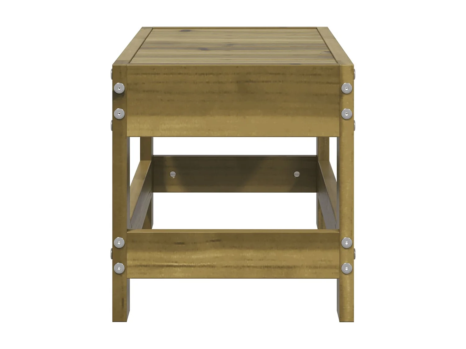 Repose-pied de jardin 62x30x32 bois de pin imprégné