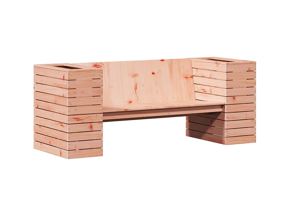 Banc avec jardinières 167,5x60x65 bois massif de douglas