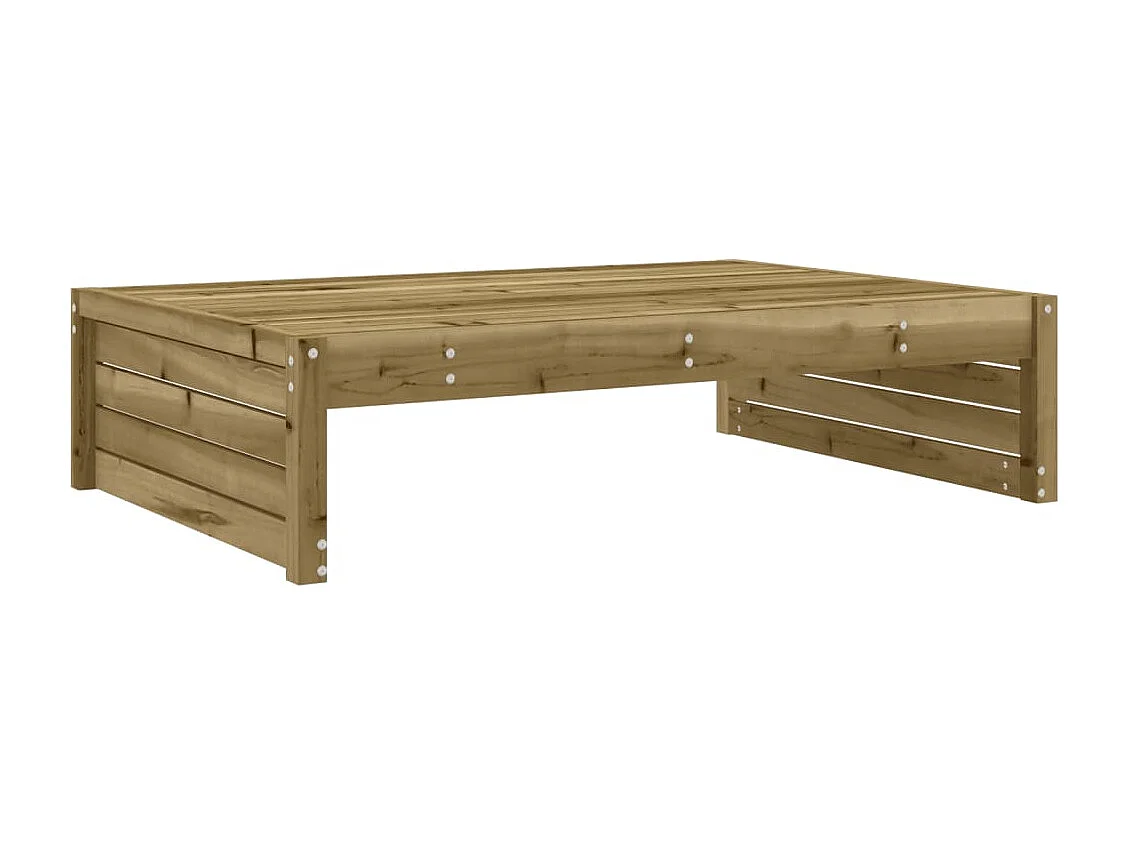 vidaXL Juego de muebles de jardín 6 pzas madera de pino impregnada Marrón