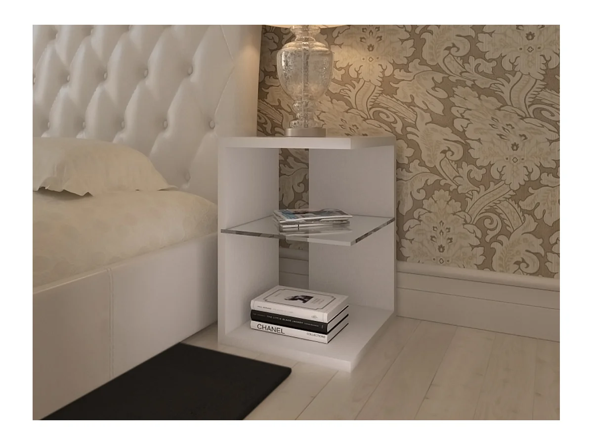 Mesa de Cabeceira Domus (Branco)