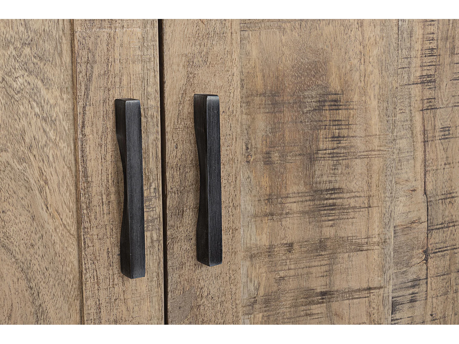 Comptoir de bar acacia 2 portes 2 tiroirs Elmer L 80cm