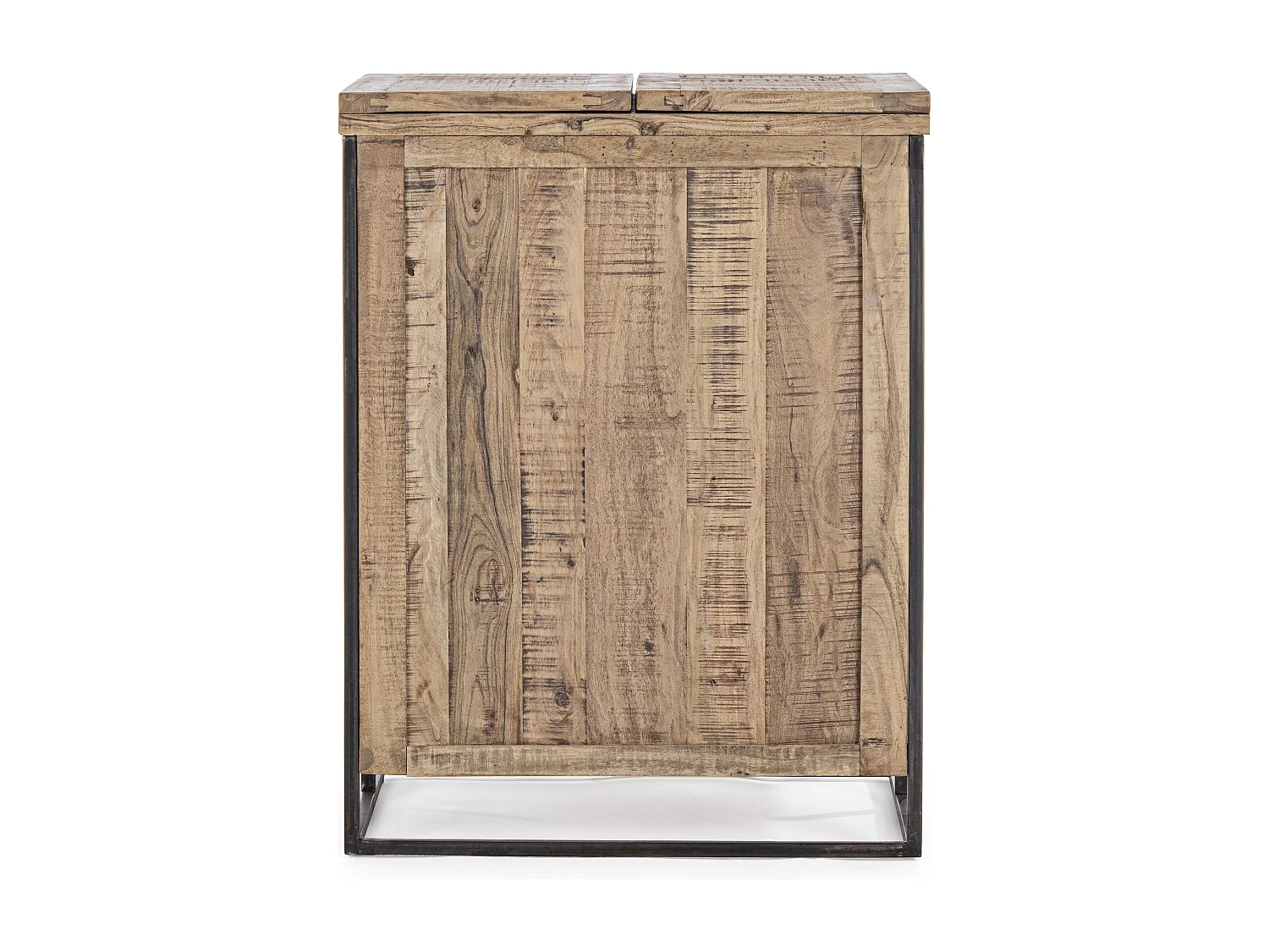 Comptoir de bar acacia 2 portes 2 tiroirs Elmer L 80cm