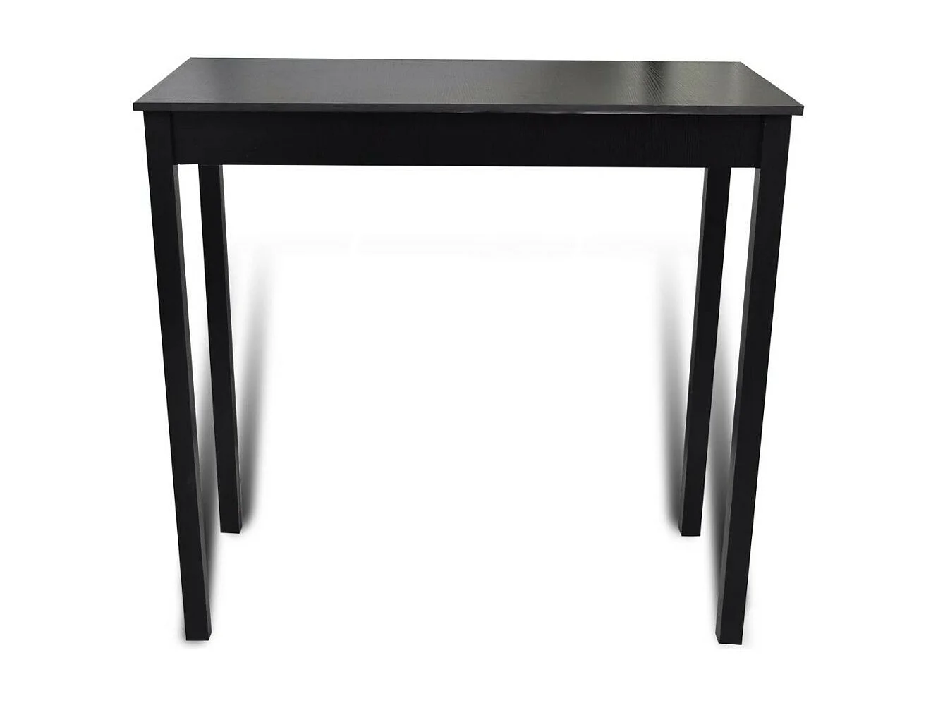 1 table de bar et 2 tabourets noir Kaz