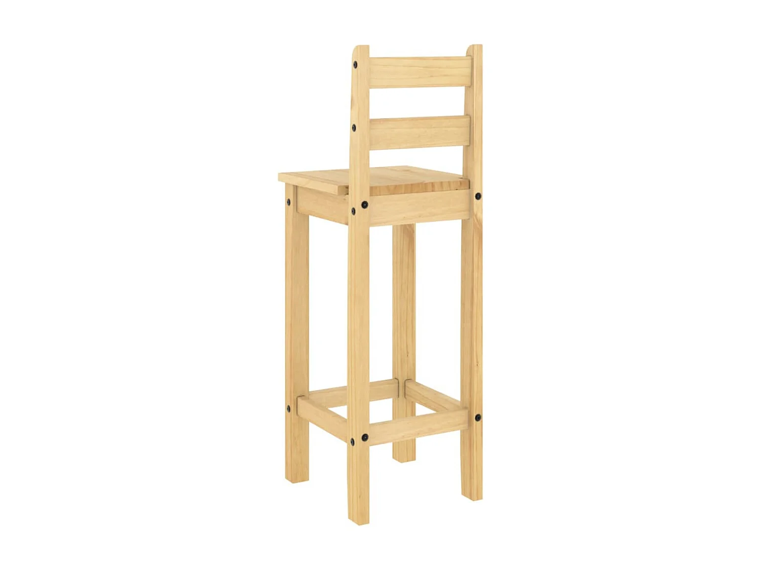 Ensemble de bar 3 pcs Bois de pin massif