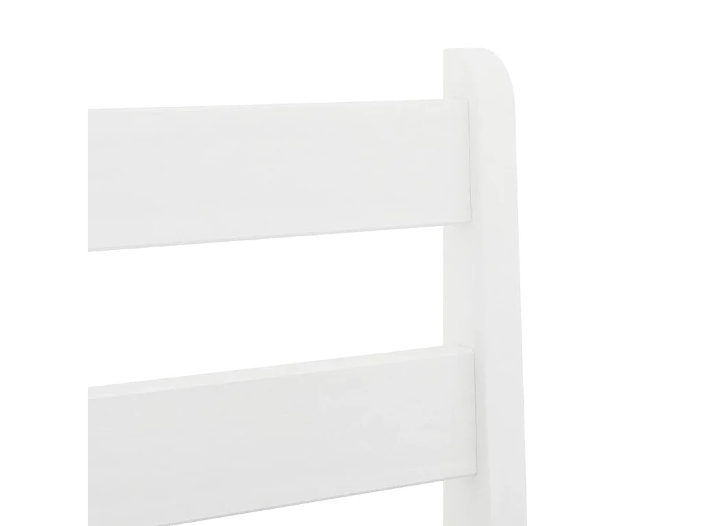 Chaises de bar 2 pcs blanc bois de pin solide