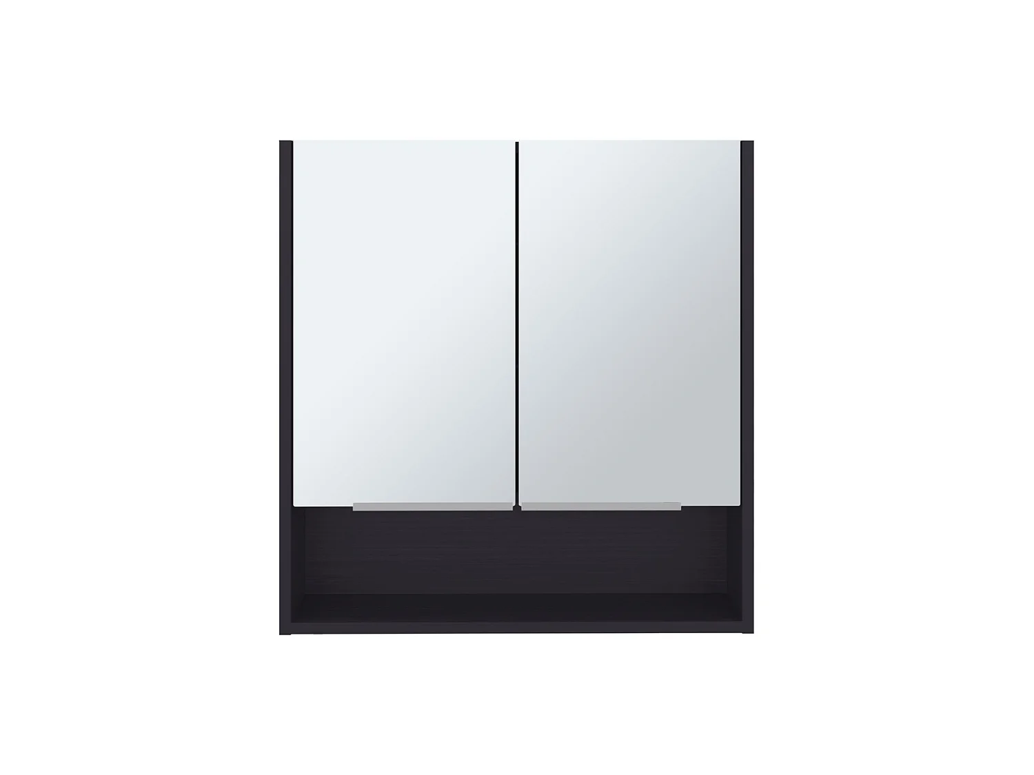 TUHOME CONCEPT Armário de parede para casa de banho Jaspe de 60 cm, wengué