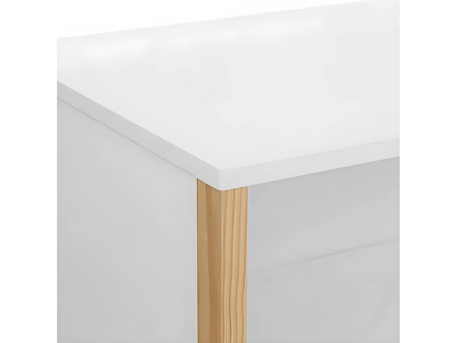 Cómoda 2 gavetas aglomerado branco 85x80x40cm