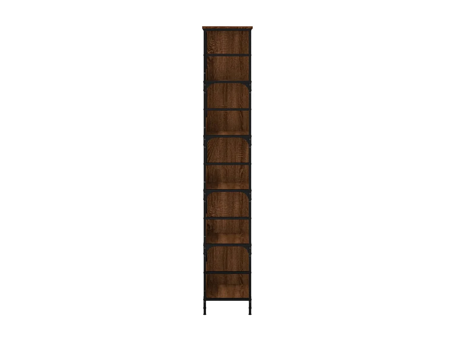 Bibliothèque chêne marron 78,5x33x188,5 bois d'ingénierie