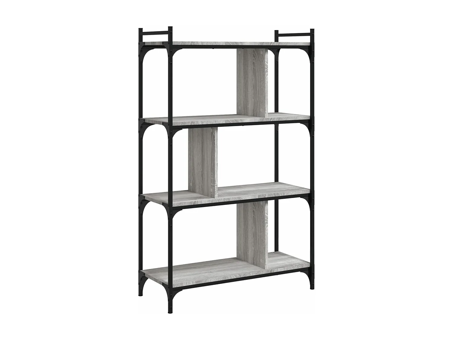 Bibliothèque à 4 niveaux sonoma gris 76x32x123