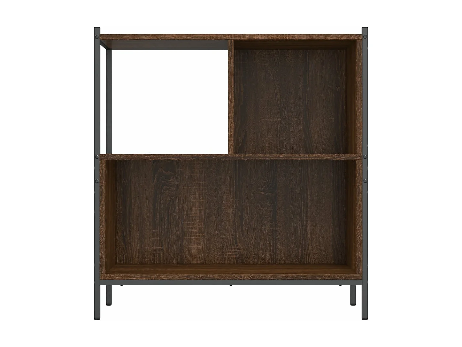 Bibliothèque chêne marron 72x28x77,5 bois d'ingénierie