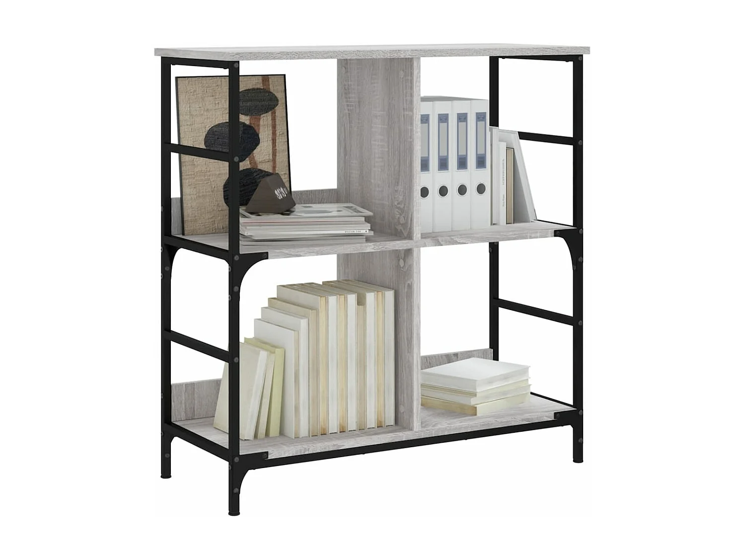 Bibliothèque sonoma gris 78,5x33x82 bois d'ingénierie