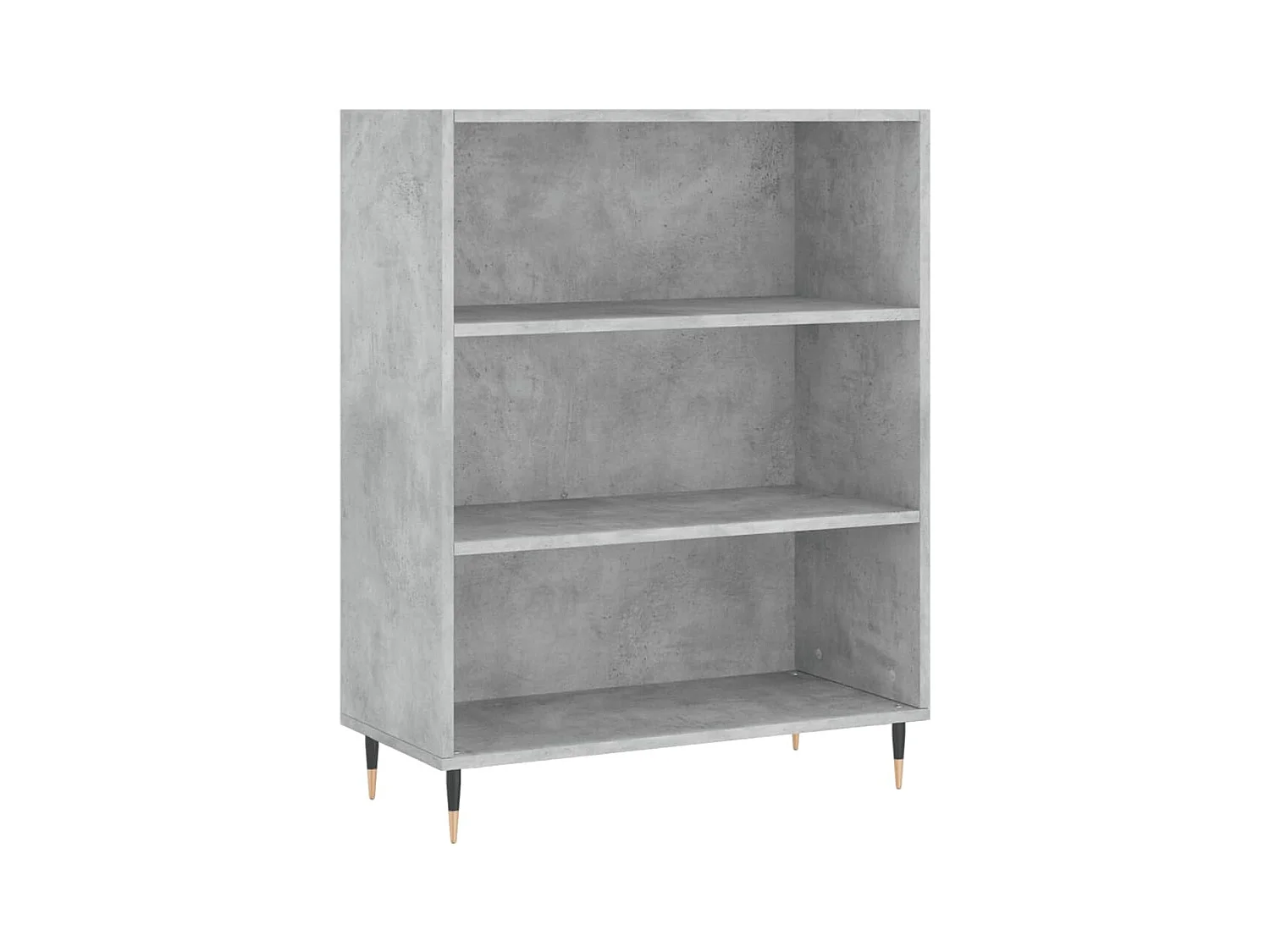 Bibliothèque gris béton 69,5x32,5x90 bois d'ingénierie