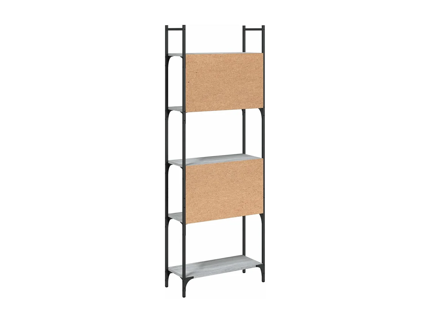 Bibliothèque à 5 niveaux sonoma gris 60,5x24x166,5