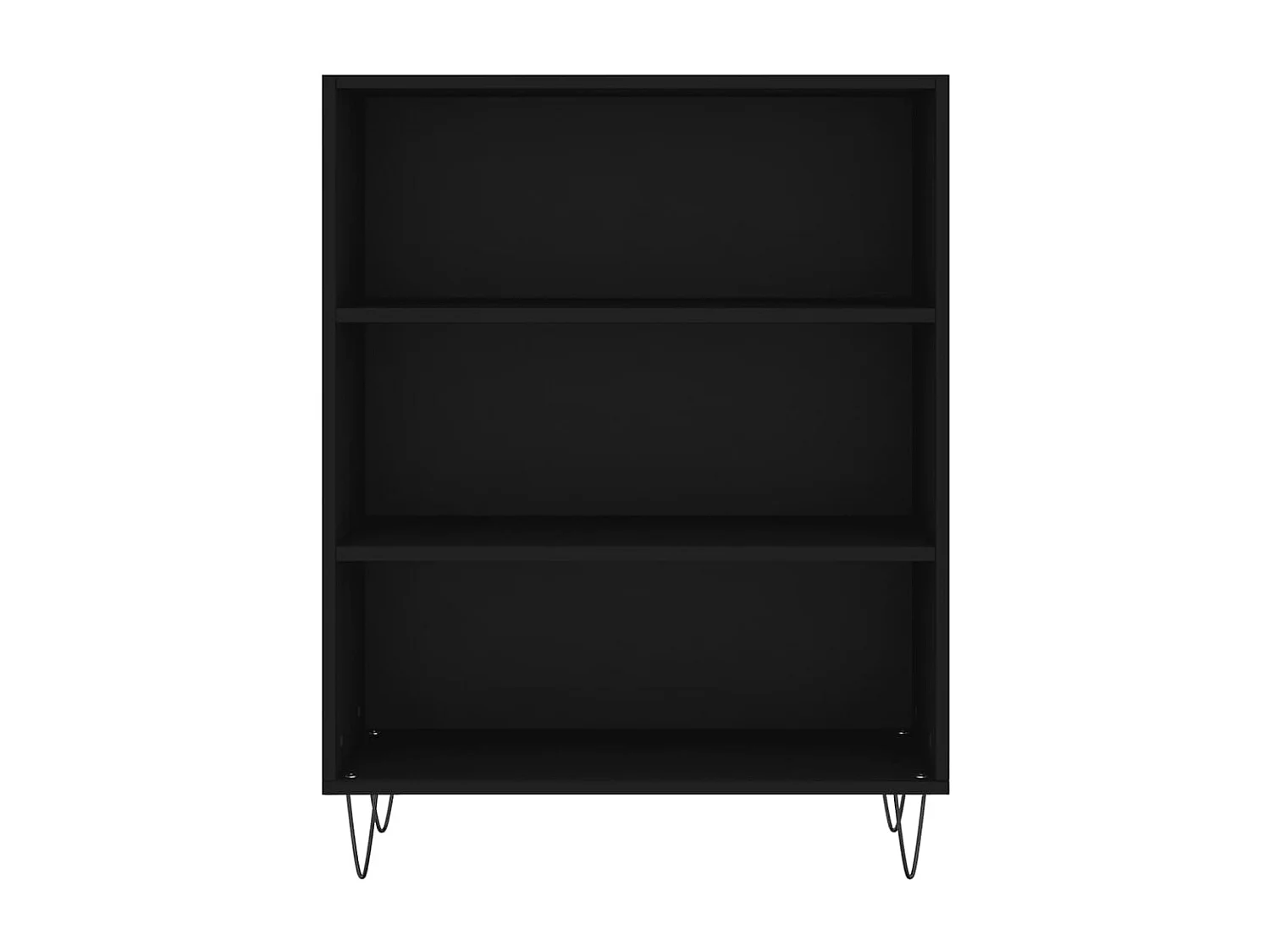 Bibliothèque noir 69,5x32,5x90 bois d'ingénierie