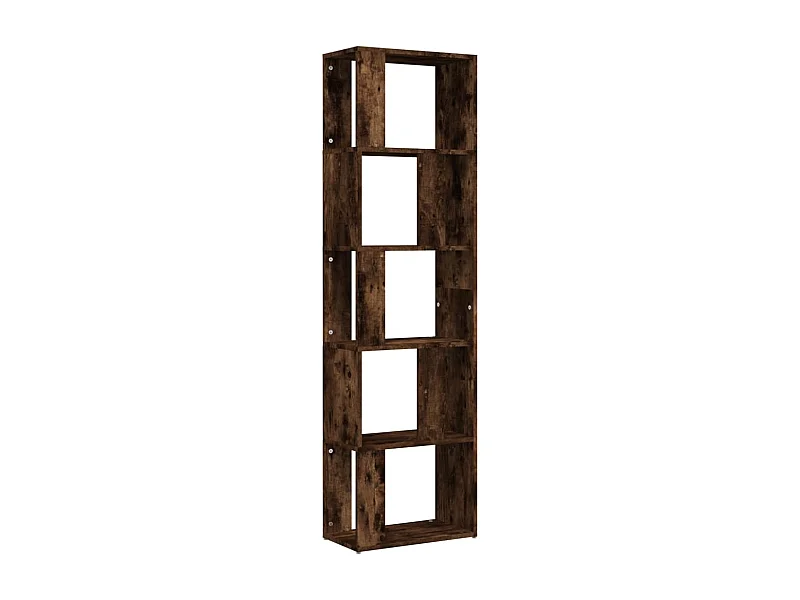 Bibliothèque Chêne fumé 45x24x160 Bois d'ingénierie