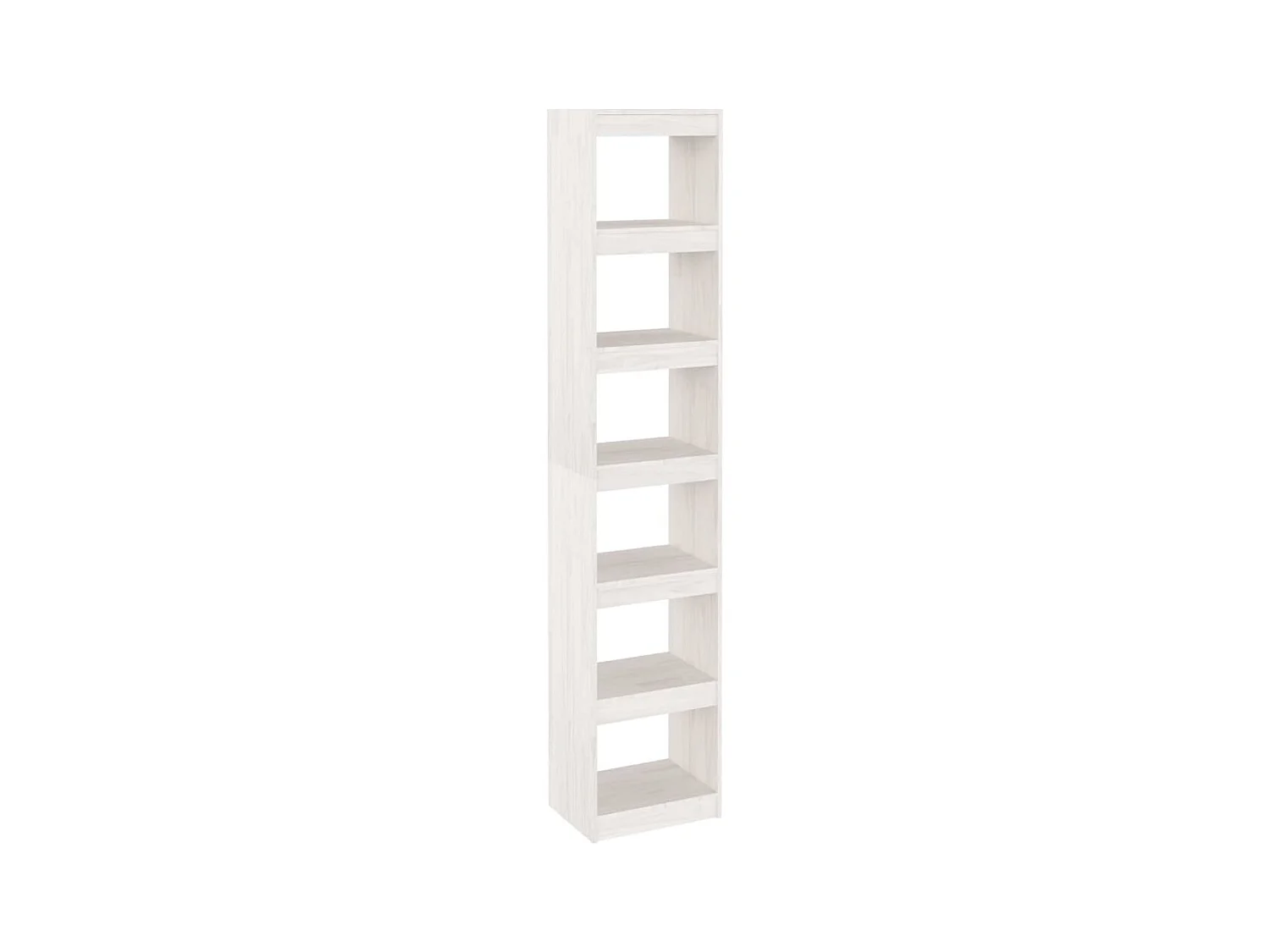 Bibliothèque-Séparateur de pièce Blanc 40x30x199 Pin massif