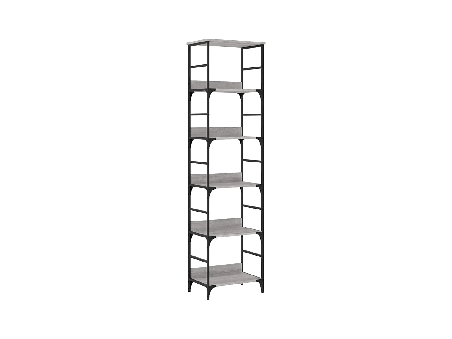 Bibliothèque sonoma gris 50x33x188,5 bois d'ingénierie