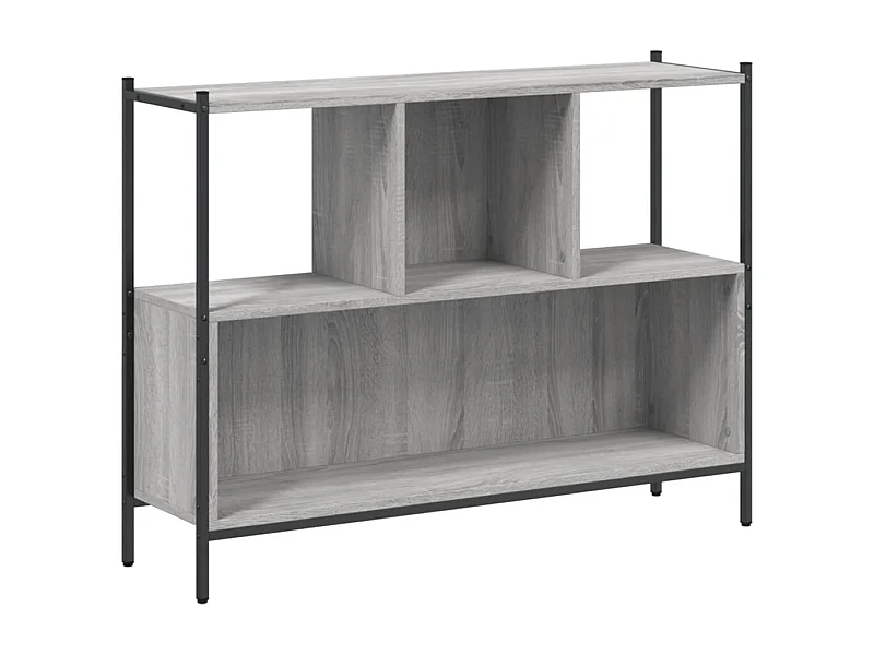 Bibliothèque sonoma gris 102x28x77,5 bois d'ingénierie