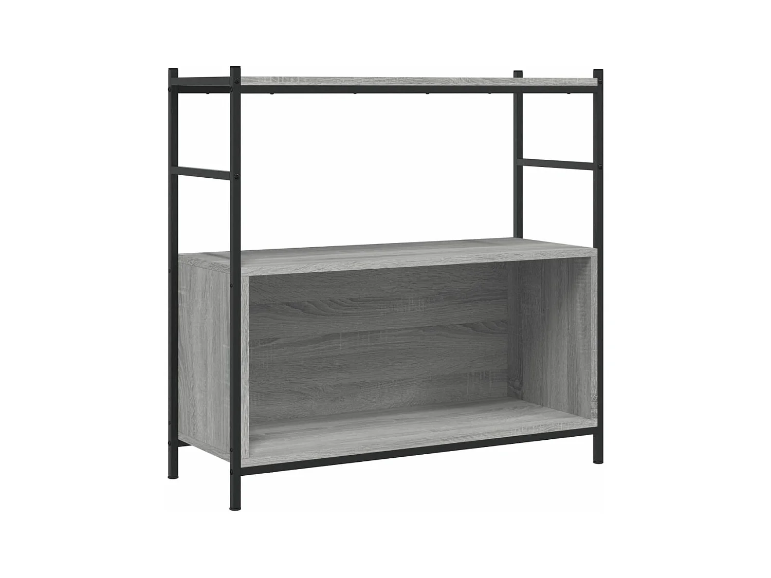 Bibliothèque sonoma gris 80x30x78,5 bois d'ingénierie et fer