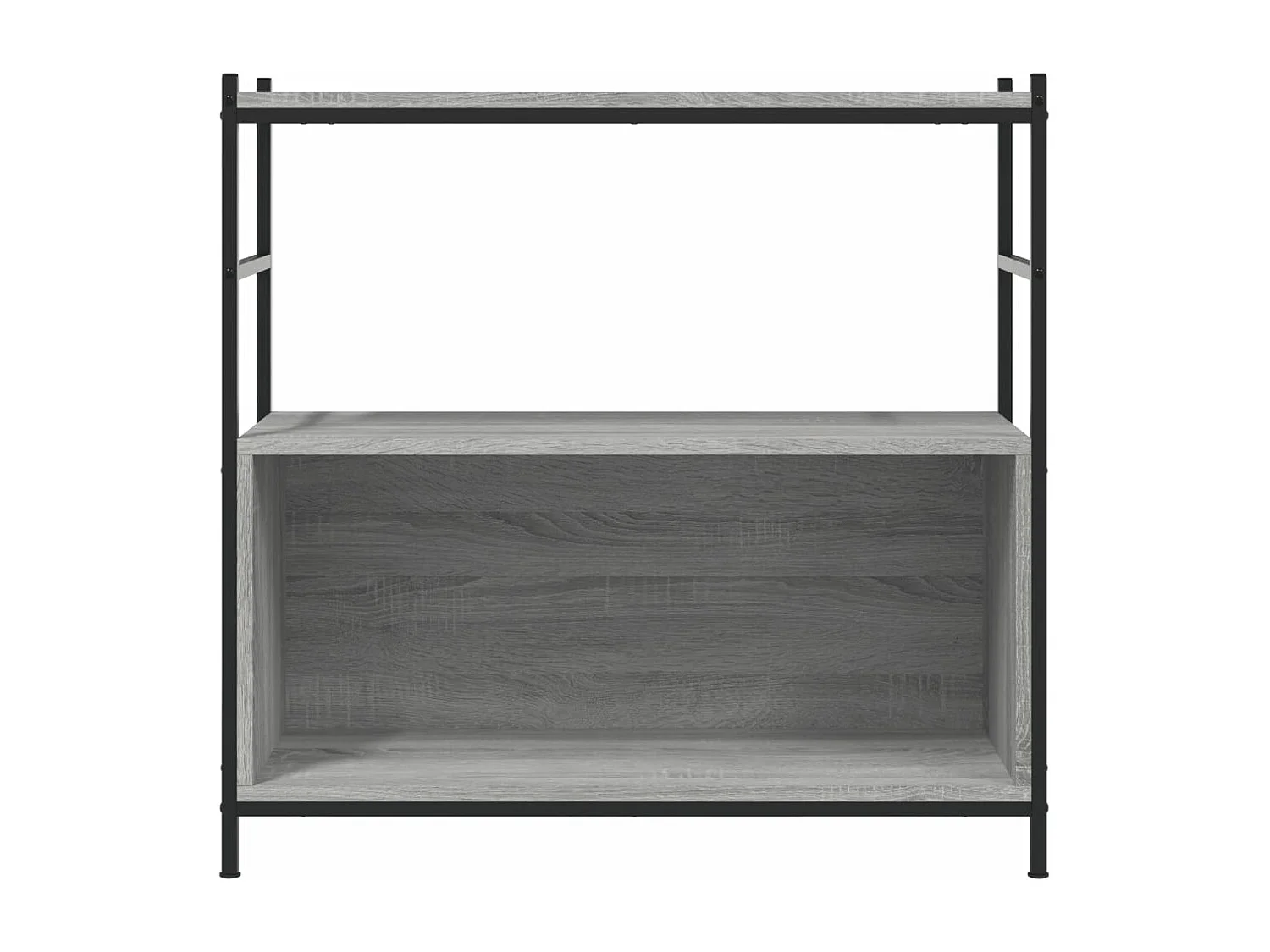 Bibliothèque sonoma gris 80x30x78,5 bois d'ingénierie et fer