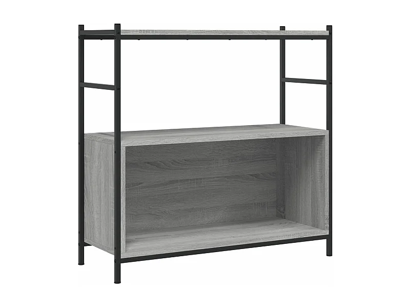 Bibliothèque sonoma gris 80x30x78,5 bois d'ingénierie et fer