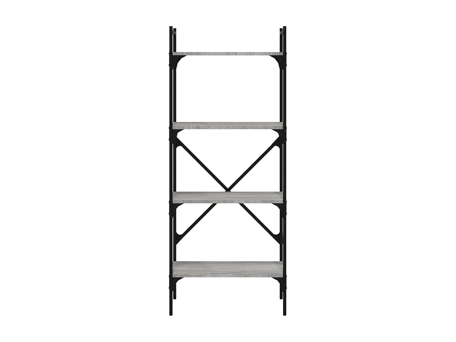 Bibliothèque à 4 niveaux sonoma gris 56x31,5x138,5