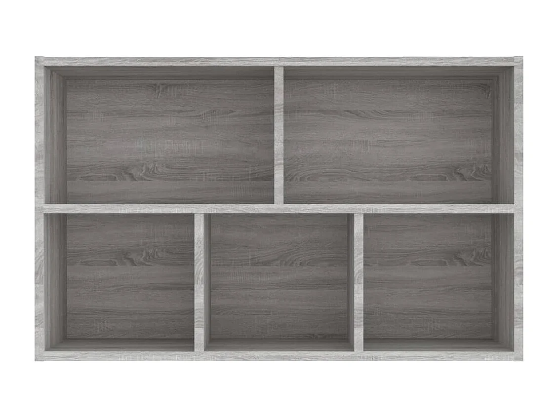 Bibliothèque-Buffet sonoma gris 50x25x80 bois d'ingénierie