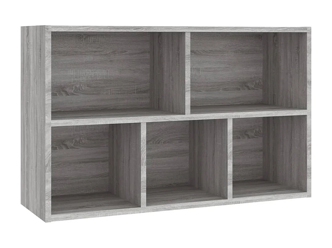 Bibliothèque-Buffet sonoma gris 50x25x80 bois d'ingénierie