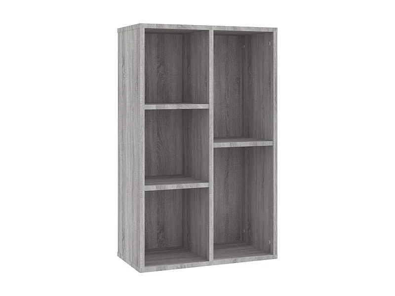 Bibliothèque-Buffet sonoma gris 50x25x80 bois d'ingénierie