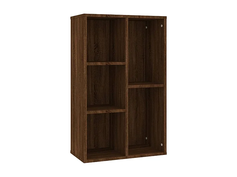 Bibliothèque-Buffet chêne marron 50x25x80 bois d'ingénierie