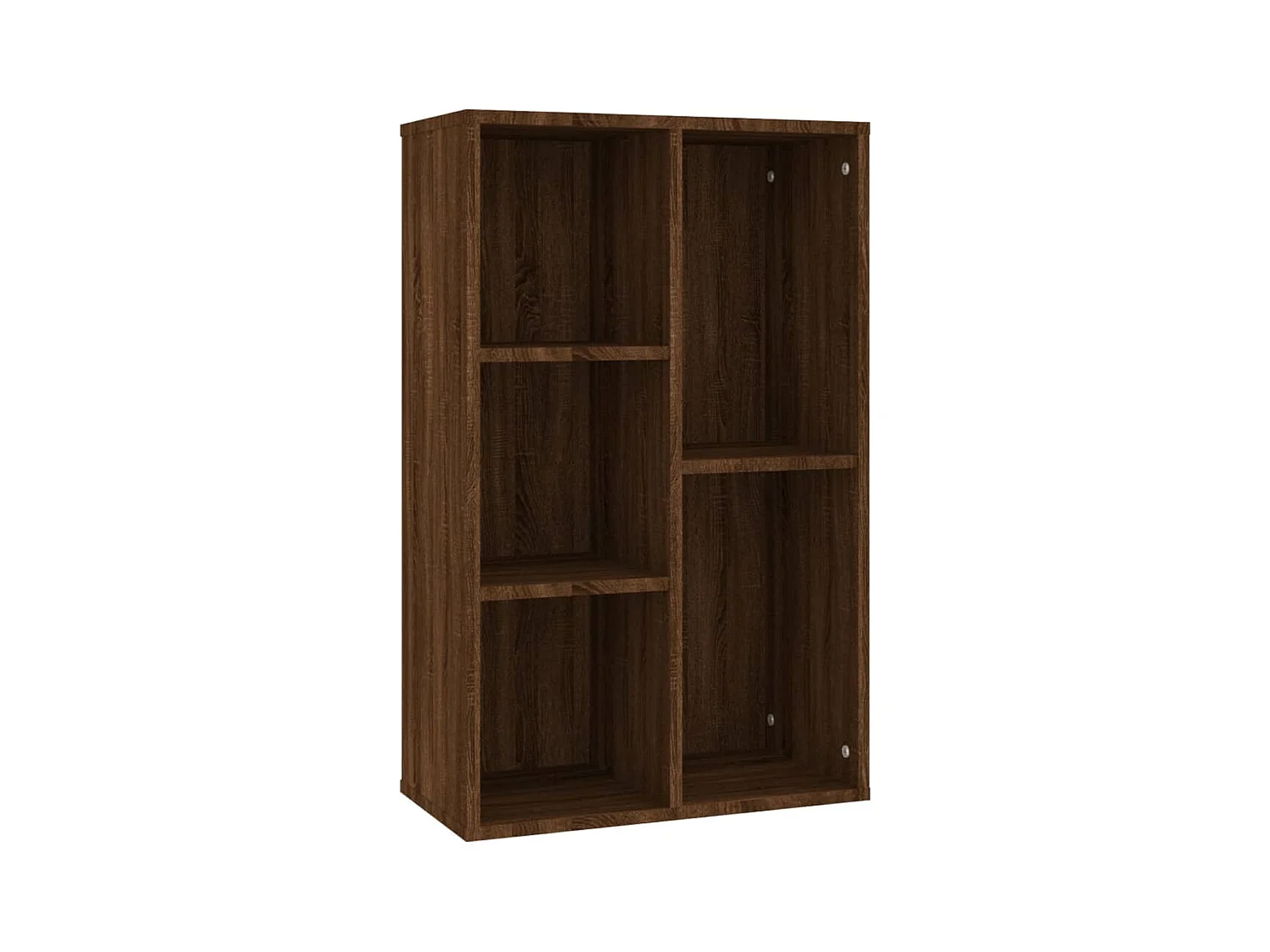 Bibliothèque-Buffet chêne marron 50x25x80 bois d'ingénierie