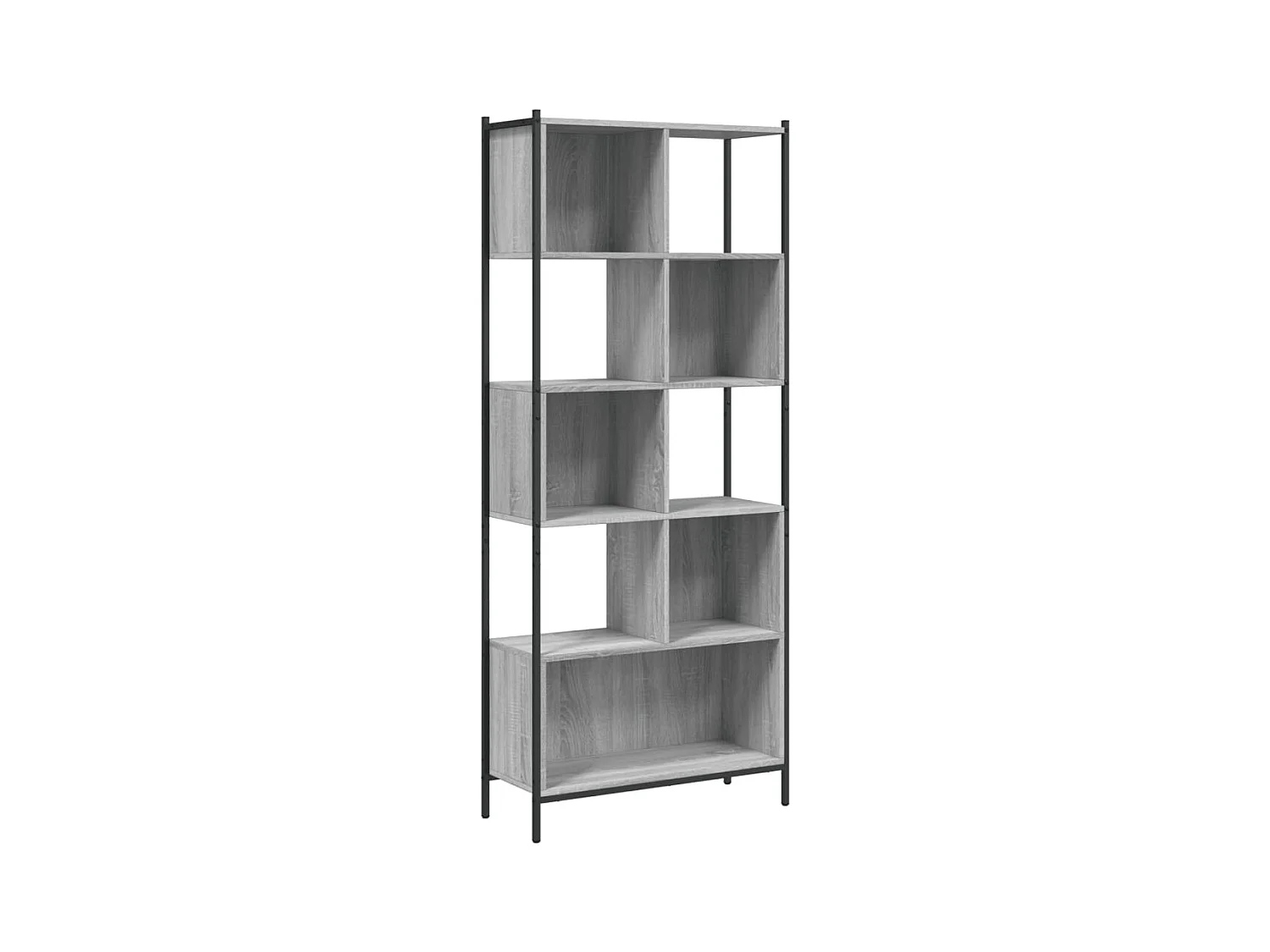 Bibliothèque sonoma gris 72x28x172 bois d'ingénierie