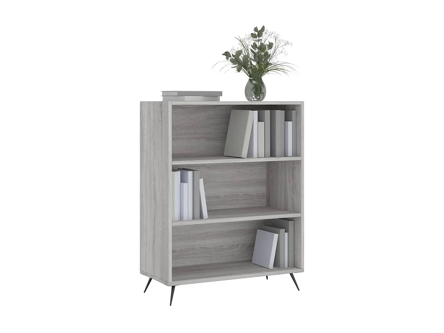 Bibliothèque sonoma gris 69,5x32,5x90 bois d'ingénierie