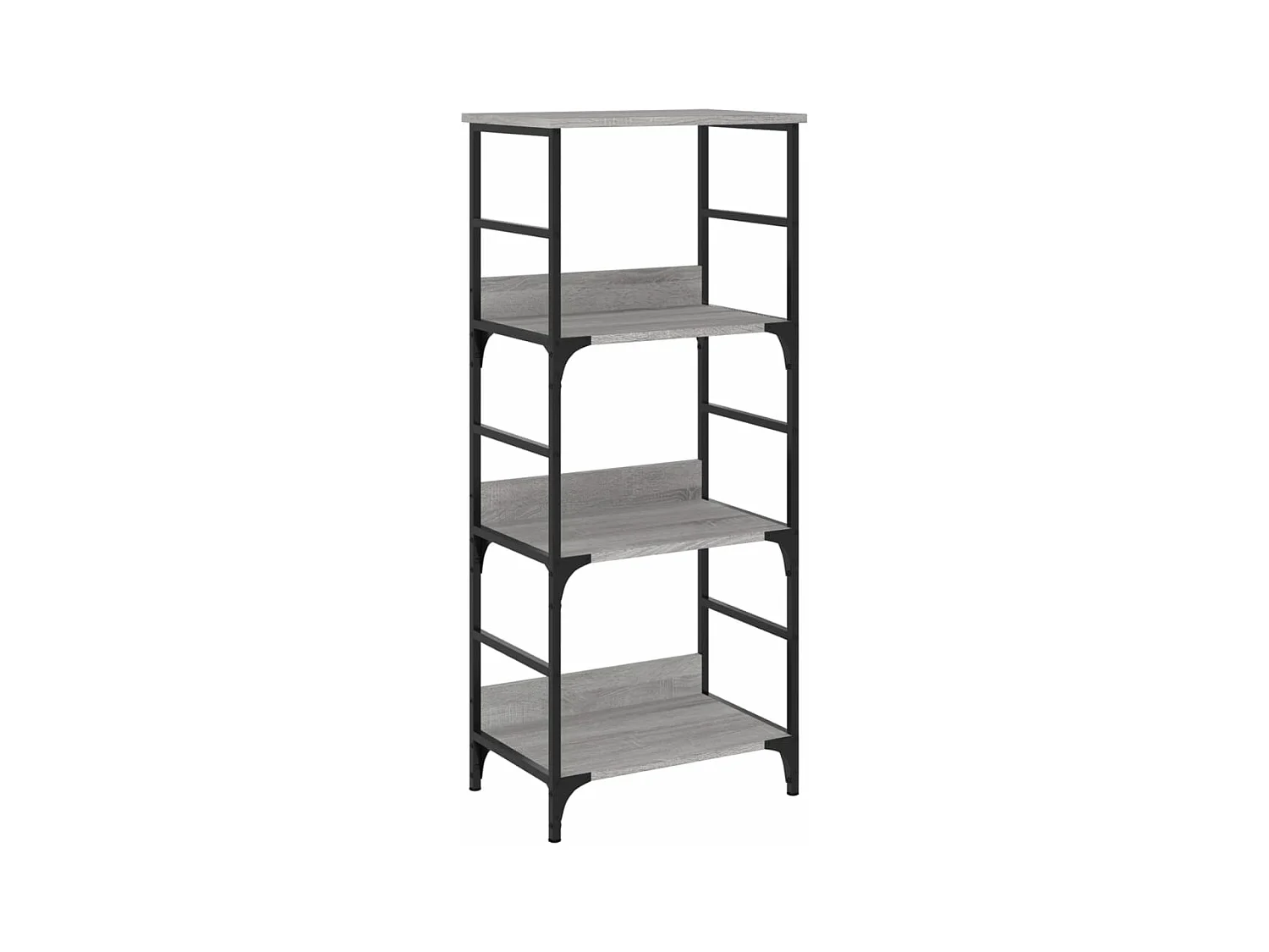Bibliothèque sonoma gris 50x33x117,5 bois d'ingénierie