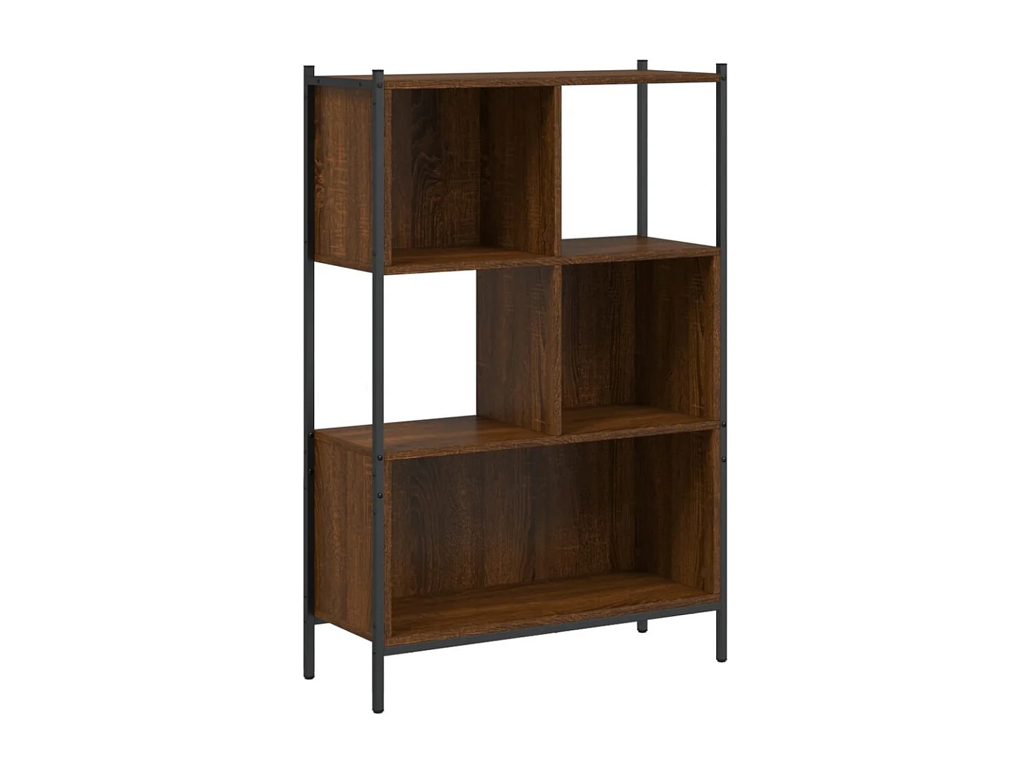 Bibliothèque chêne marron 72x28x109 bois d'ingénierie
